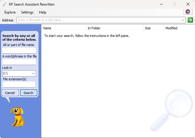XP Search Assistant Rewritten - Public Beta 1