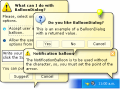 A showcase of BalloonDialog, a premium alternative to the Microsoft Agent word balloon that can be used outside of Microsoft Agent.