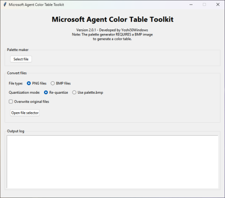 Microsoft Agent Color Table Toolkit - Agentpedia
