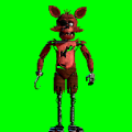 The default animation frame of Foxy.