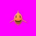 The default animation frame of Paint 3D Fish.