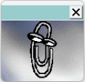 Default frame of Clippit in Office 97.