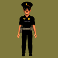 The default animation frame of Cop.