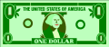 The default animation frame of Dollar Bill.