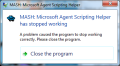 Microsoft Agent crashing when removing the spawn script of a character and clicking Hide, then spawn another character, or when removing the spawn scripts of two characters and click Hide with both characters. This may also cause Double Agent to crash.