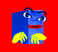 The default animation frame of PC Blue.