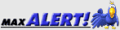 The MaxALERT logo used during the release of MaxALERT on the main page.[2]