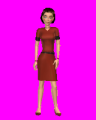 The default animation frame of Susan.