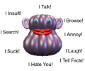 BlobBUDDY's abilities, a parody of the abilities listed on the original BonziBUDDY website.