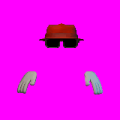 The default animation frame of Agent Red.