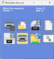 Remember-the-icon game as of Public Beta 1.