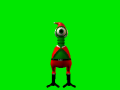 The default animation frame of Santa Cring.