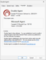 Screenshot of the Double Agent copyright page on Windows 11.