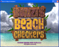 Main menu of Bonzi's Beach Checkers.