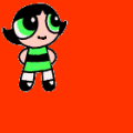 The default animation frame of Buttercup.