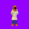 The default animation frame of McGruff.